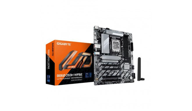 GIGABYTE B860 DS3H WIFI6E Motherboard - Intel Core Ultra Series CPUs, 8+1+2+2 Phases VRM, up to 9066