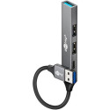 Goobay 74458 interface hub USB 2.0 Type-A 5000 Mbit/s Light grey