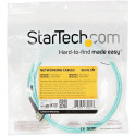 StarTech.com 2m (6ft) LC/UPC to LC/UPC OM4 Multimode Fiber Optic Cable, 50/125µm LOMMF/VCSEL Zipcord