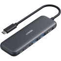 "Anker USB-C Hub (5-in-1) 1 x 4K HDMI 2 x USB-A 1 x USB-C 1 x USB-C PD 100W"