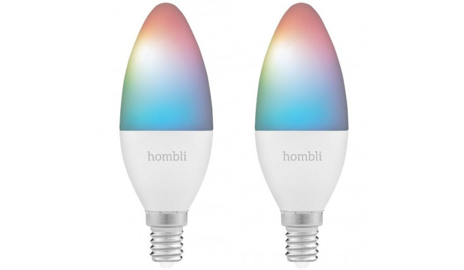 "Hombli smarte Glühbirne, 4,5W, E14, RGB, CCT, 1+1 Promo Pack"