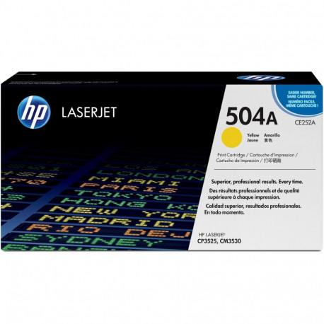 "HP 504A original Colour LaserJet Toner cartridge CE252A yellow standard capacity 7.000 pages 1-pack