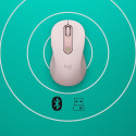 "Logitech Signature M650 Mouse optical 5 buttons wireless Bluetooth 2.4 GHz Bolt USB receiver rose"