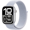 "APPLE Watch Series 10 GPS + Cellular 42mm Silver Aluminium Case with Blue Cloud Sport Loop"