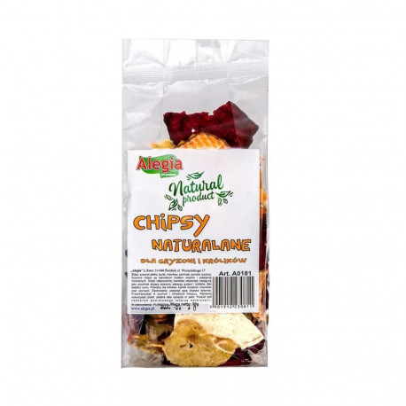 Natural Treats - ALEGIA Vegetable Chips for Rodents and Rabbits 90g