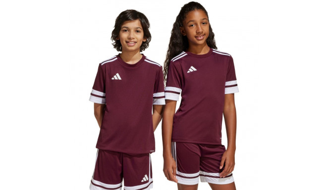 Koszulka dla dzieci adidas Squadra 25 bordowa JC8667 116cm