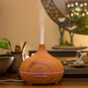 IVY D1 3-in-1 Aroomi Difuusor - Hüdroabsorber - 10W Öö Atmosfääri Lamp 17cm / 500ml Heleda Puidu