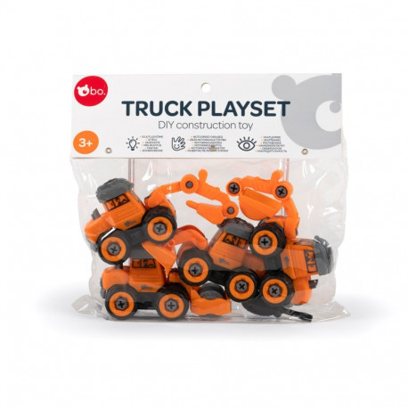 bo. DIY construction toy Building trucks