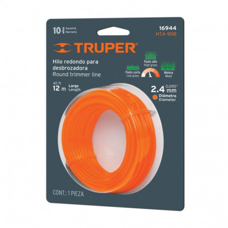 Round trimmer line 2.4mm/12m Truper®