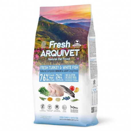 ARQUIVET Fresh Senior & Light kalkuni ja kalaga poolniiske koeratoit 10 kg
