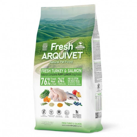 ARQUIVET Fresh Puppy kalkuni ja lõhega poolniiske koeratoit 10kg