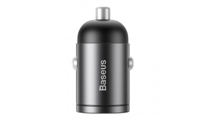 Baseus Tiny Star Mini Quick Charge Car Charger USB Port 30W Grey