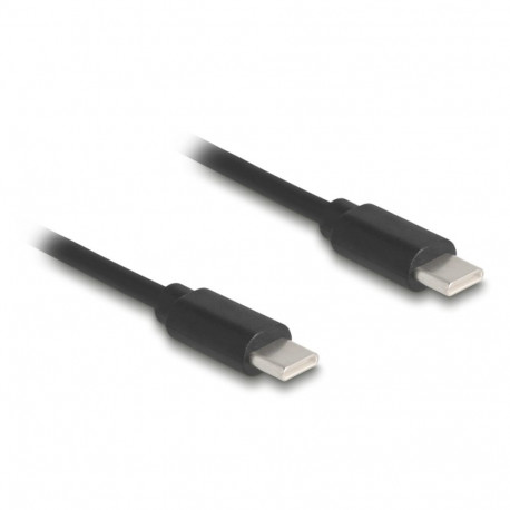 Delock USB 2.0 Type-C™ Coiled Cable male to male 0.45 m to 0.75 m black
