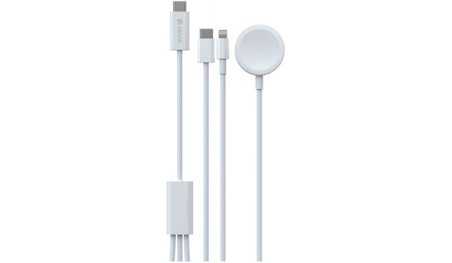 Devia kaabel EA520 3in1 USB-C - USB-C/Lightning/Apple Watch