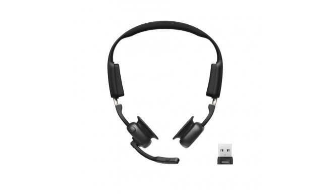 Shokz OpenMeet UC juhtmevaba Bluetooth kondakõrvaklapid videokonverentsideks USB-A adapteriga