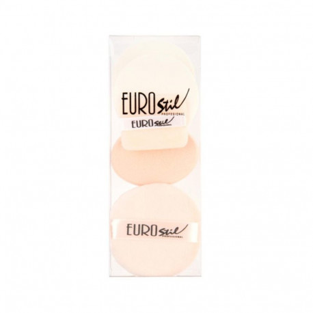 EUROSTIL MAQUILLAJE ESPONJAS SET 1UN + BORLAS 2U