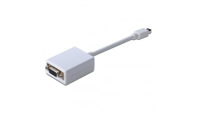 ASSMANN Electronic AK-340412-001-W video cable adapter 0.15 m Mini DisplayPort VGA (D-Sub) White