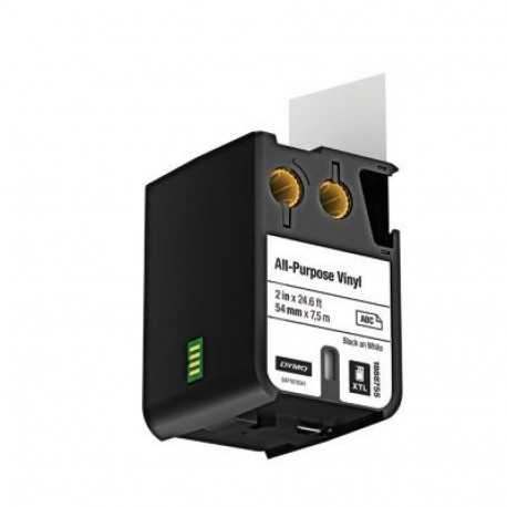 DYMO universaalsed vinüületiketid XTL 54mm x 7m, must valgel