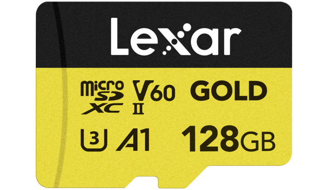 Lexar mälukaart microSDXC 128GB Gold UHS-II V60 A1