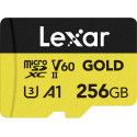 Lexar mälukaart microSDXC 256GB Gold UHS-II V60 A1