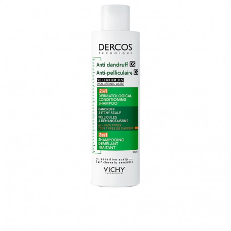 VICHY DERCOS DS champú acondicionador anticaspa 2 en 1 para todo tipo de cabello 200 ml