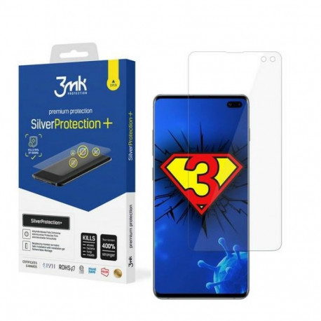 3MK Silver Protect+ Sam G975 S10 PlusAntimicrobial Film with Wet Installation