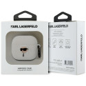 Karl Lagerfeld 3D Silicone NFT Case for AirPods 4 White