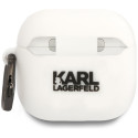 Karl Lagerfeld 3D Silicone NFT Case for AirPods 4 White