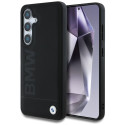BMW Leather Big Wordmark Case for Samsung Galaxy S25+ Black