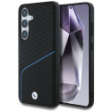 BMW Leather Textured and Smooth MagSafe case for Samsung Galaxy S25 black