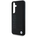 BMW Leather Big Wordmark Case for Samsung Galaxy S25+ Black