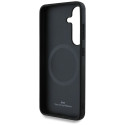 BMW Leather Textured and Smooth MagSafe case for Samsung Galaxy S25 black