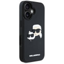 Karl Lagerfeld HC 3D Rubber Double Heads Case for iPhone 16 Black