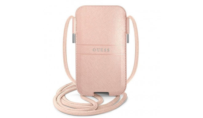 Guess Bag GUPHMPSASBPI 6.1" roosa Saffiano rihm