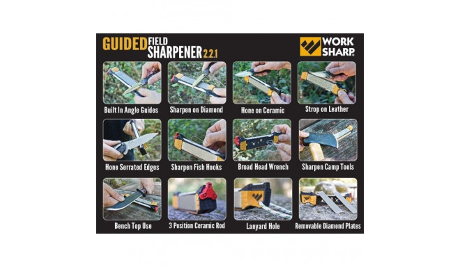 Knife Sharpener - Work Sharp Guided Field Sharpener ->