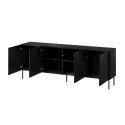 SIENA chest of drawers 200x40x75 matte black