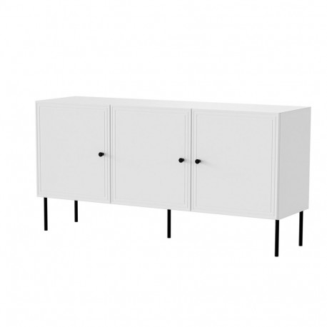 3D chest of drawers PALAZZO BIS 151x40x75 white matt