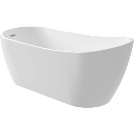 Asymmetrical freestanding acrylic bathtub - 170 cm