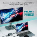 Promate MediaSwitch-H3 3-in-1 HDMI Switch 4K@60Hz / 0,5m