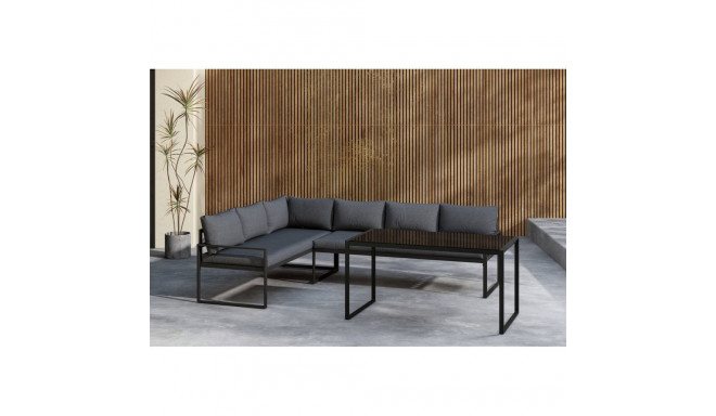 Aiamööbli komplekt Zingaro, must/hall