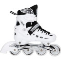 Nils Extreme NH10905 roller skates with replaceable, adjustable runner, white, sizes 31-34