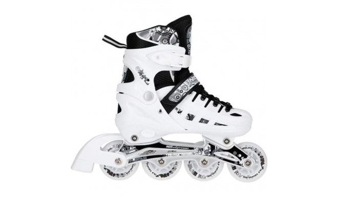 Nils Extreme NH10905 roller skates with replaceable, adjustable runner, white, sizes 31-34