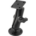 RAM Mounts Set Baseplate round/right AMPS connecting arm B-ball 1''
