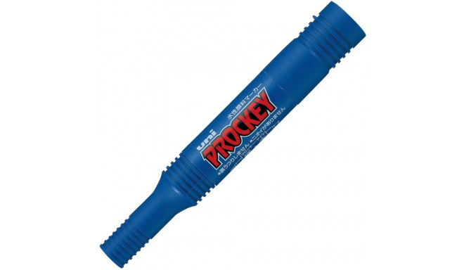 Permanent marker with two ends UNI-BALL Prockey PM150 blue