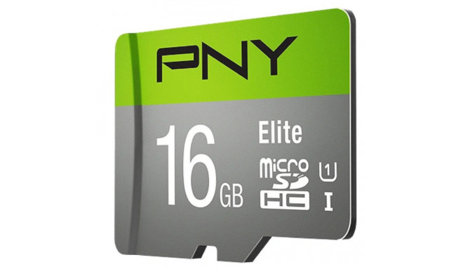 PNY Elite microSDHC Memory Card 16GB UHS-I Class 10