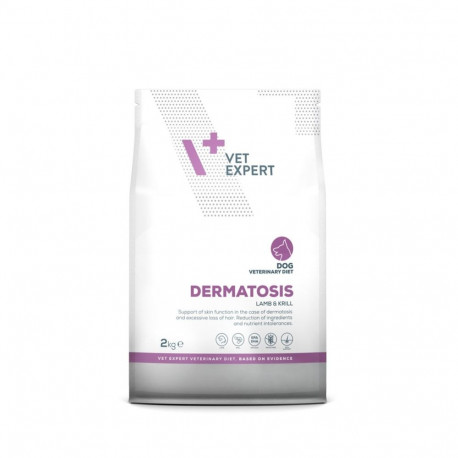 VETEXPERT koerte kuivtoit Veterinary Diet Dermatosis lamba ja krilliga 2kg
