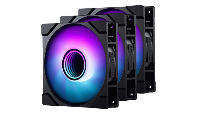 Phanteks M25 Gen2 120 mm PWM DRGB fan, black, 3 pcs.