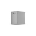 RACK CABINET 19" WALL-MOUNT 12U/600X450 WITH PERFORATED DOOR GREY LANBERG (FLAT PACK)