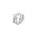 RACK CABINET 19" WALL-MOUNT 12U/600X450 WITH PERFORATED DOOR GREY LANBERG (FLAT PACK)