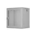 RACK CABINET 19" WALL-MOUNT 12U/600X450 WITH PERFORATED DOOR GREY LANBERG (FLAT PACK)